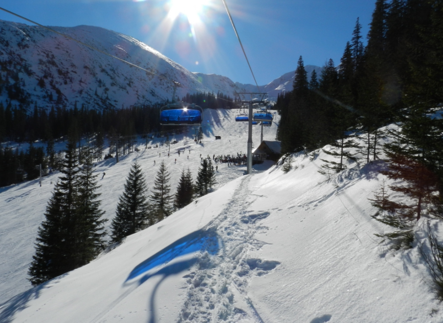 Lyžiarske stredisko spálená